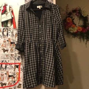 Black and white plaid dress